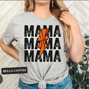 NEW Mama Basketball Bolt Tee